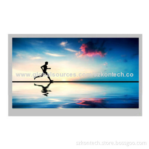 65-inch LCD Sunlight Readable Outdoor TV with Proof Safety Glass, NTSC, ATSC, DVB-T, HDMI Optional